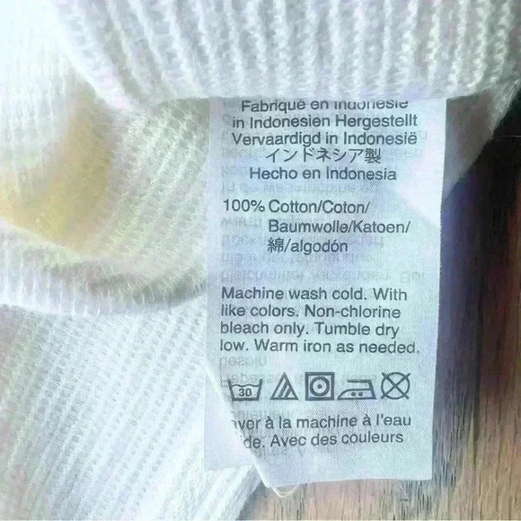 Madewell Women’s Texture & Thread Button Up Tie Front Tank Top in Cream Size XS - Picture 9 of 9